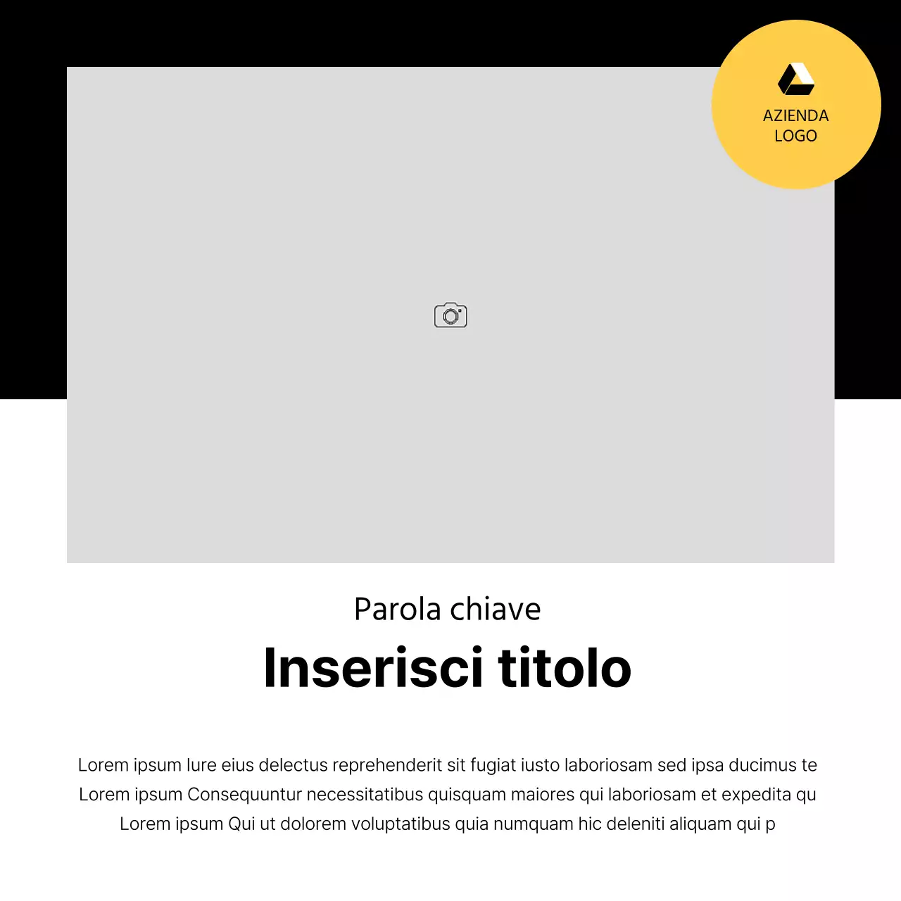 Promuovete un layout con molte cornici semplici in bianco e nero.