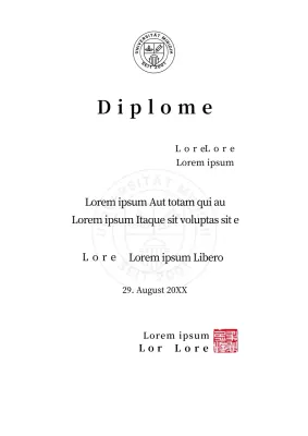 Hochschuldiplome mit einfachem Formularkonzept