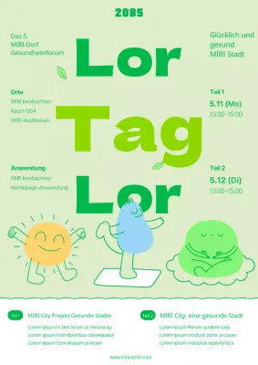 Förderung des Gesunde-Städte-Forums in Grün und Lindgrün