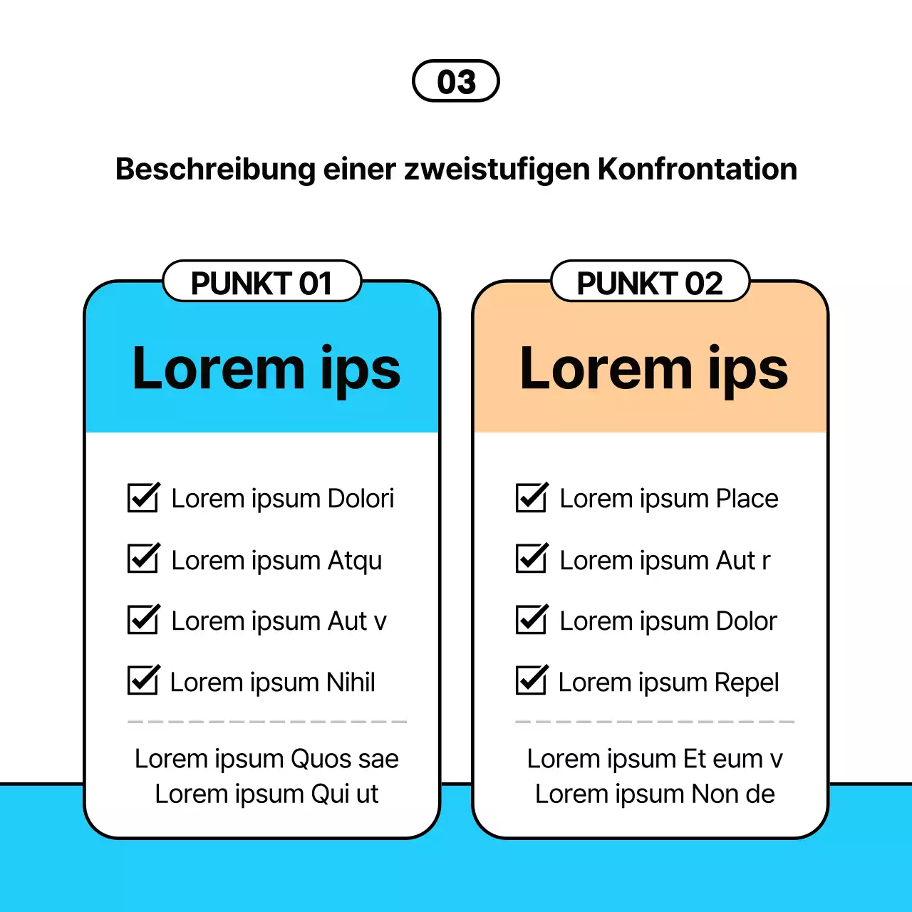  Einfache Business-Tipps in Hellblau und Schwarz