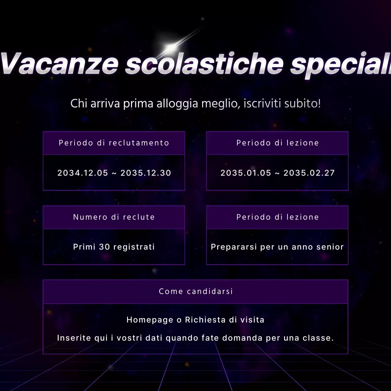 Promuovere le offerte speciali di purple cyber per il back-to-school