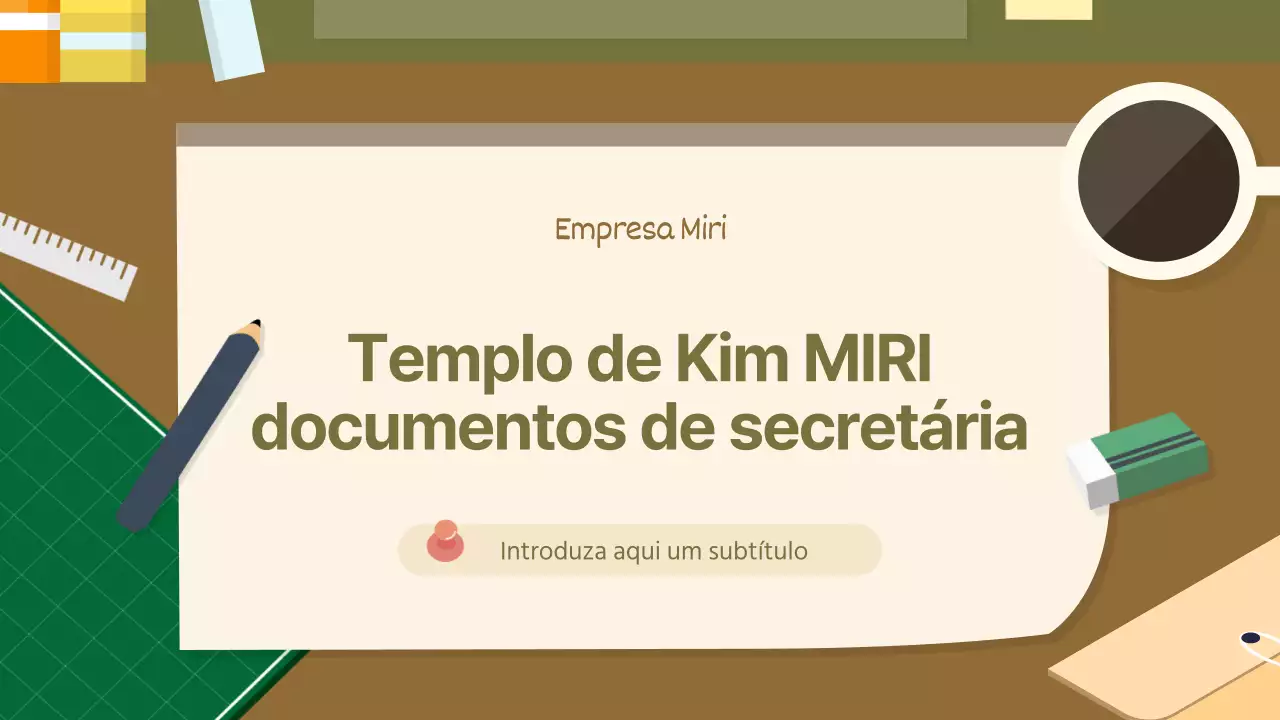 Um trabalhador de escritório acolhedor em caqui e castanho Relatório de atividade