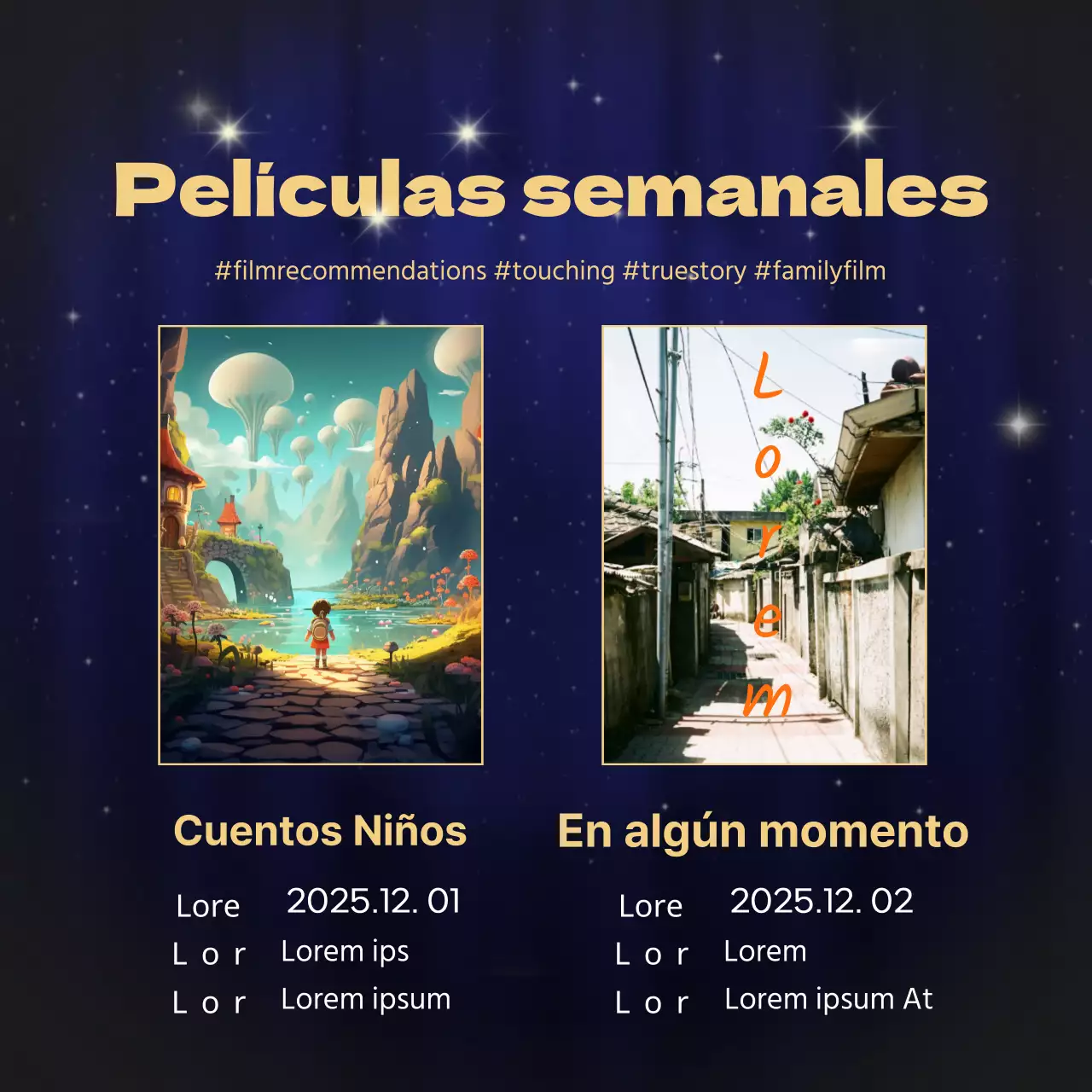 Lujoso contenido en oro y azul marino Información de fin de año