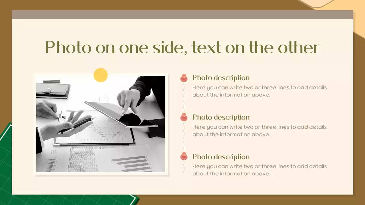 A cozy office worker in khaki and brown Business Report