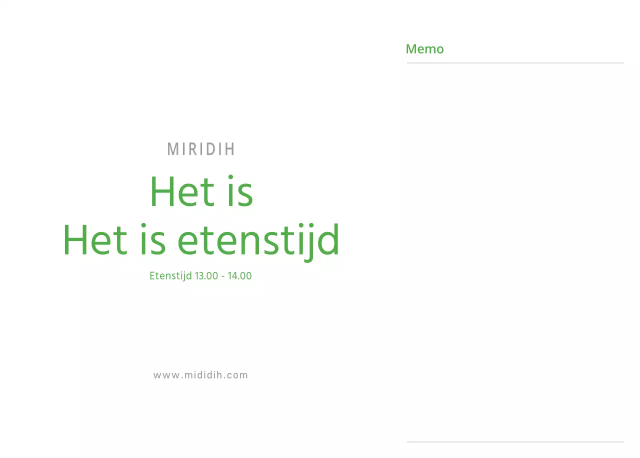 Schattige geïllustreerde groene bureaukalender met familiethema