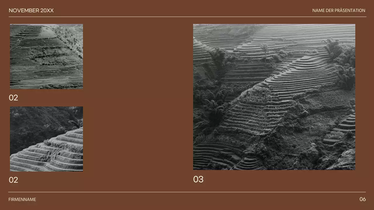 Khaki und Braun Minimal Diverse Layout Seiten Bericht