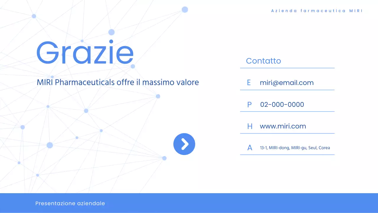 Moderna proposta di gara per la sanità farmaceutica in bianco e blu