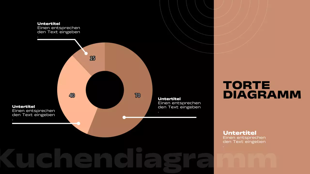Brauner und schwarzer Minimal-Seitenbericht mit mehreren Layouts