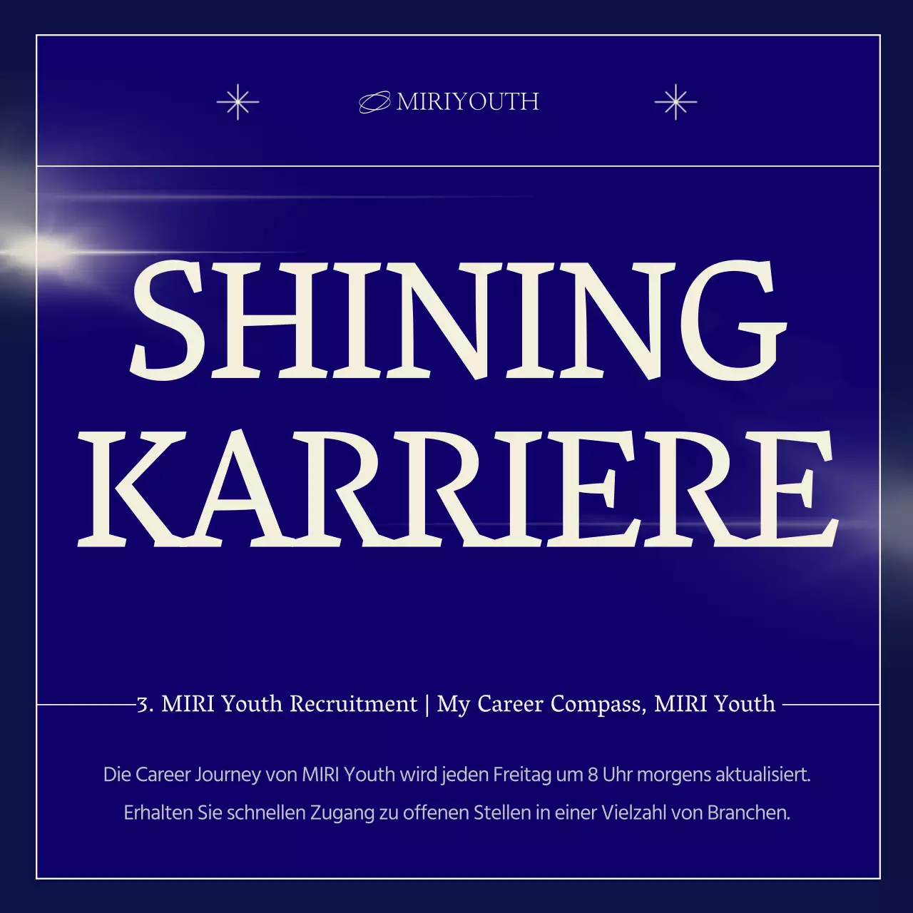 Eine schlichte Rekrutierungsstelle der Gemeinschaft in Marineblau und Beige