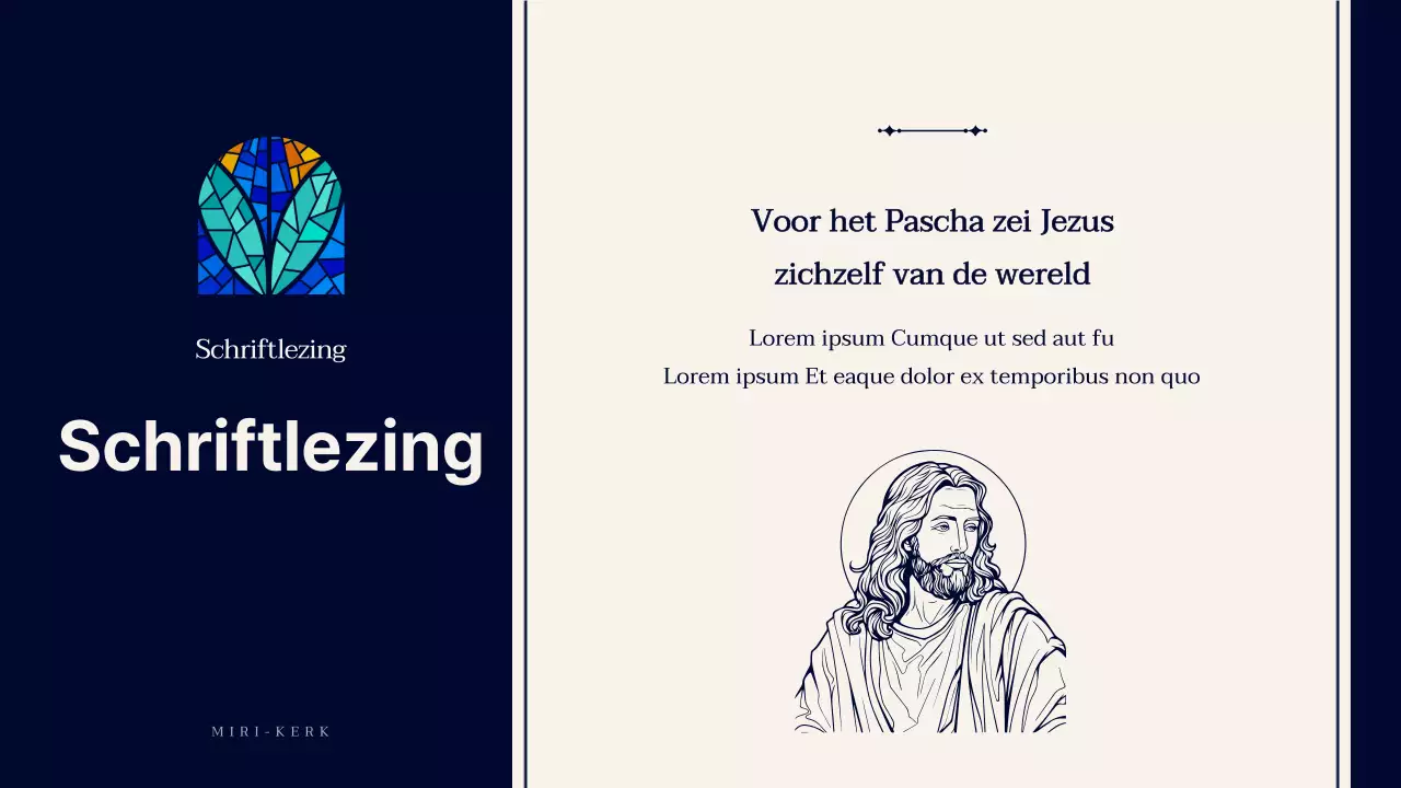 Een gids voor eenvoudige kerkdiensten in marineblauw en beige