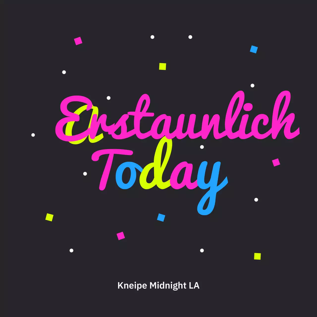 Entwürfe, die durch farbige Typografie auffallen