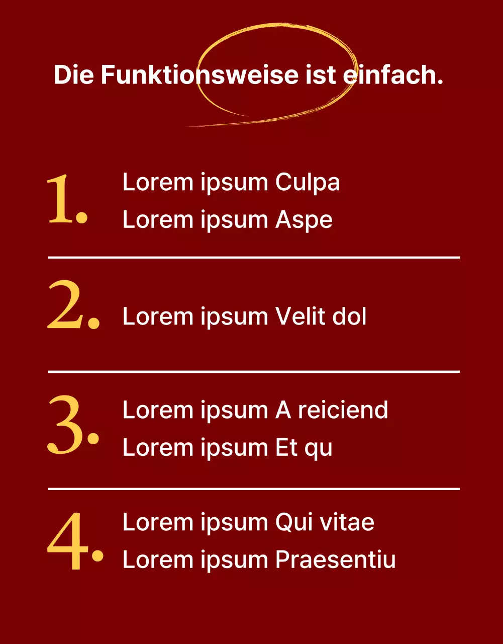 Rote, einfache Elektronik-Produktbeschreibung