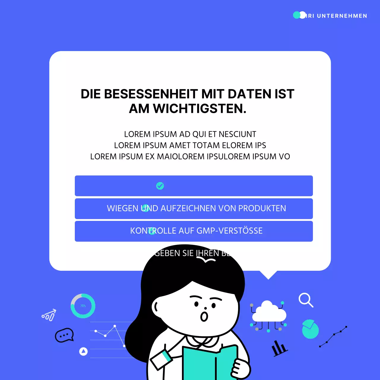 Förderung eines einfachen Crashkurses für blaue und mintfarbene Jobs