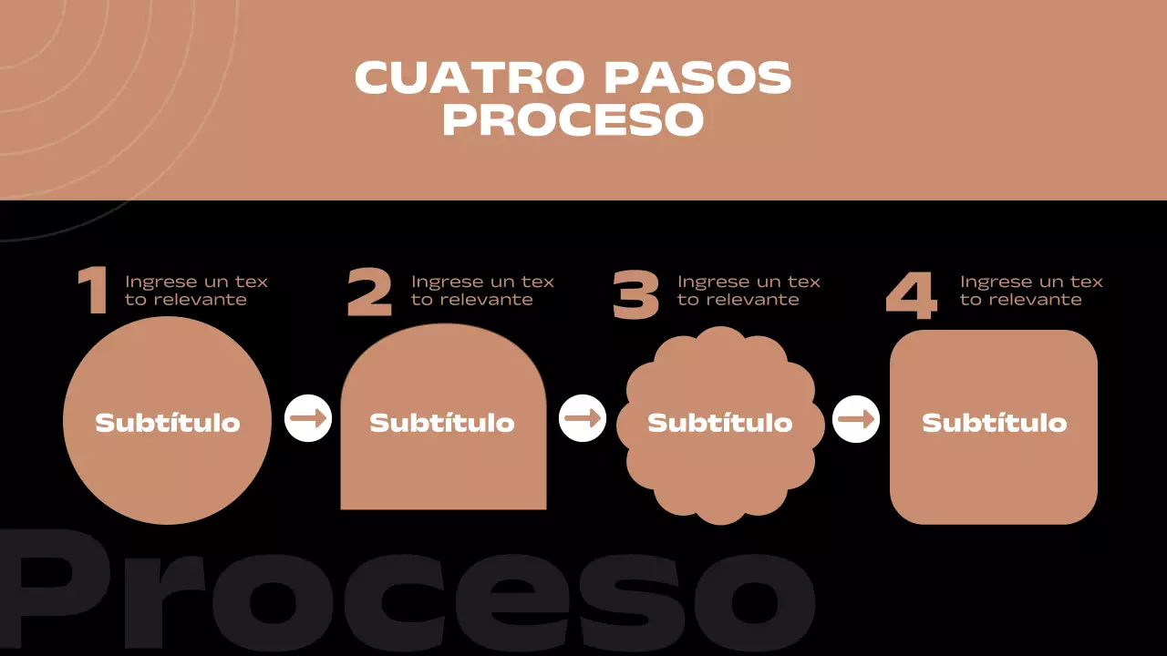 Informe de páginas con diseño mínimo múltiple en marrón y negro