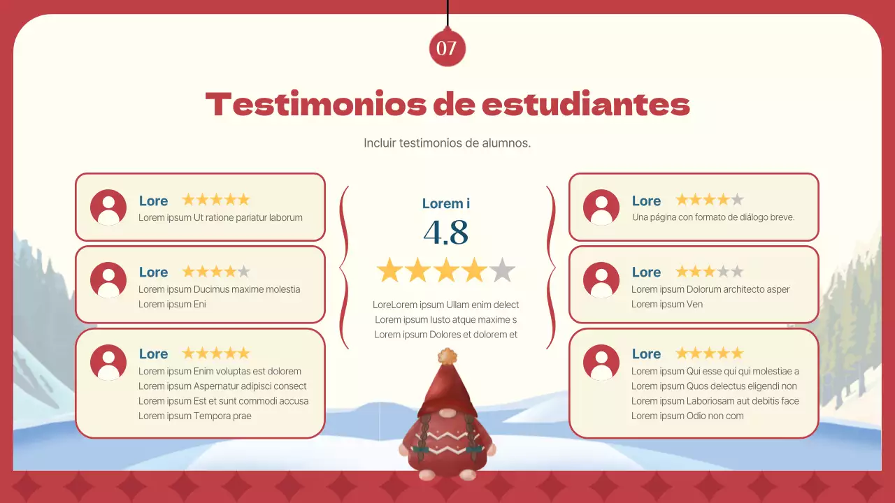 Curso intensivo de invierno en rojo y azul marino