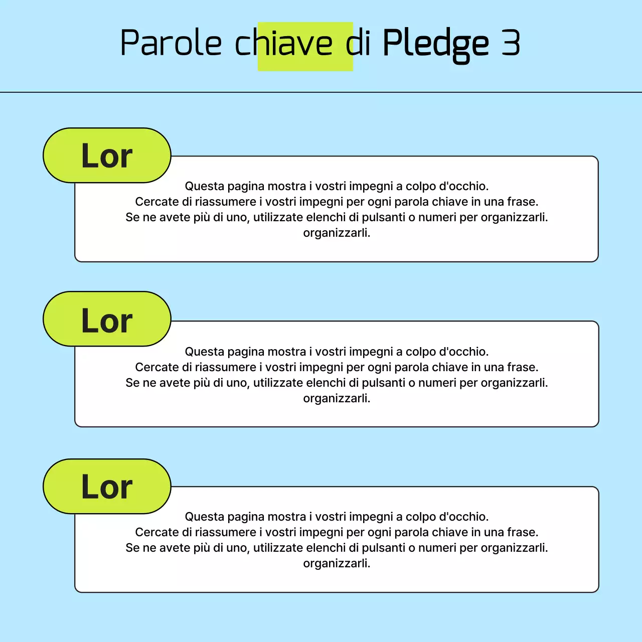 Promuovere una collezione kitsch di impegni di colore azzurro e arancione.