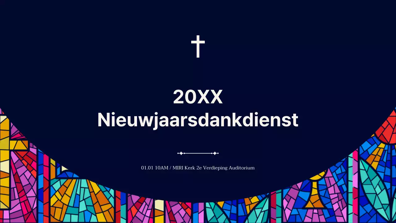 Een gids voor eenvoudige kerkdiensten in marineblauw en beige