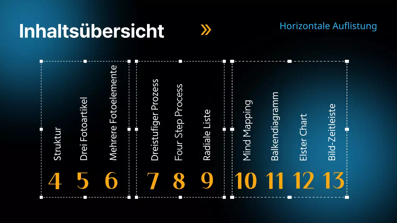 Schwarz und Blau Modern Vielseitig Layout Seite Material