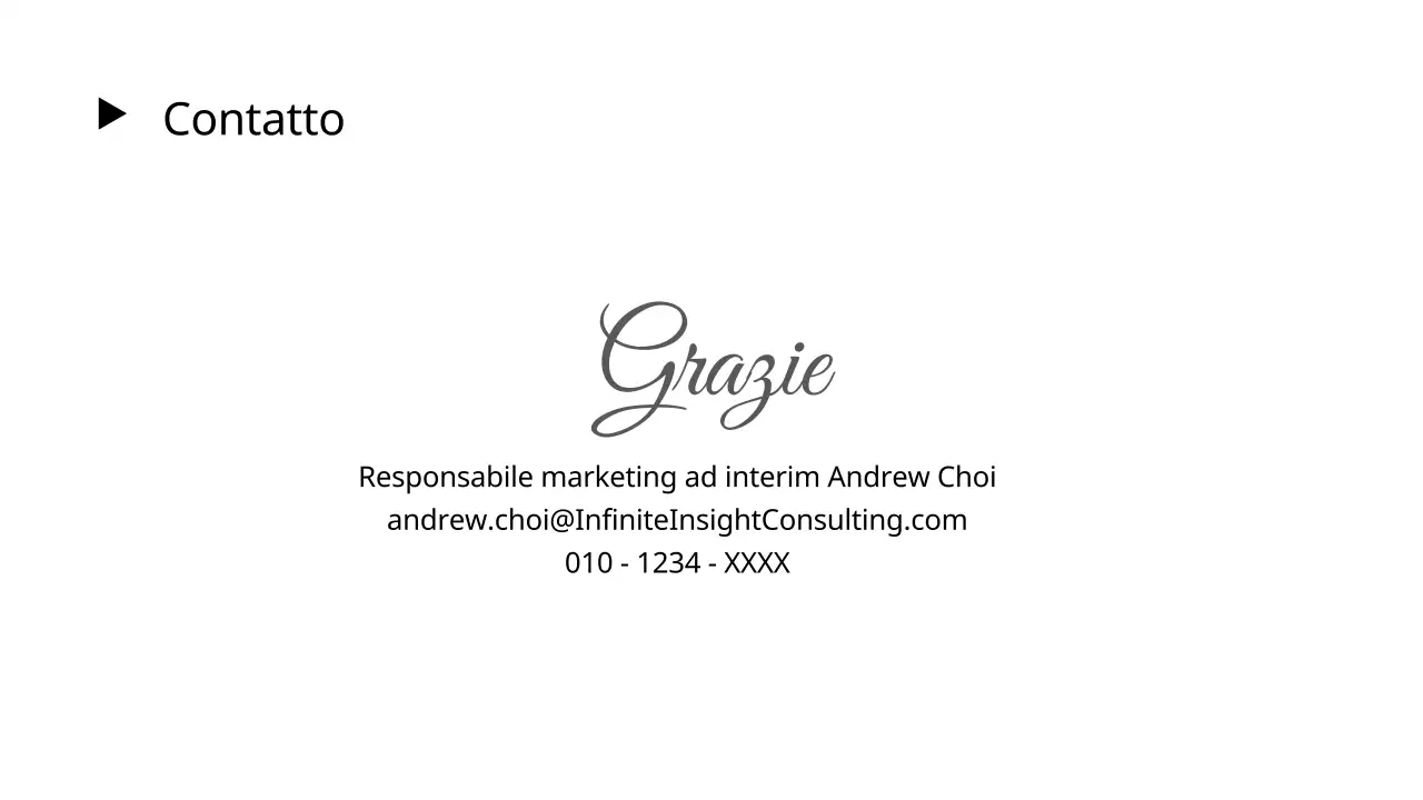 Un rapporto di consulenza strategica bianco e semplice