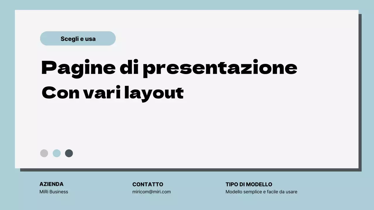 Rapporto di layout multipagina classico bianco e blu cielo