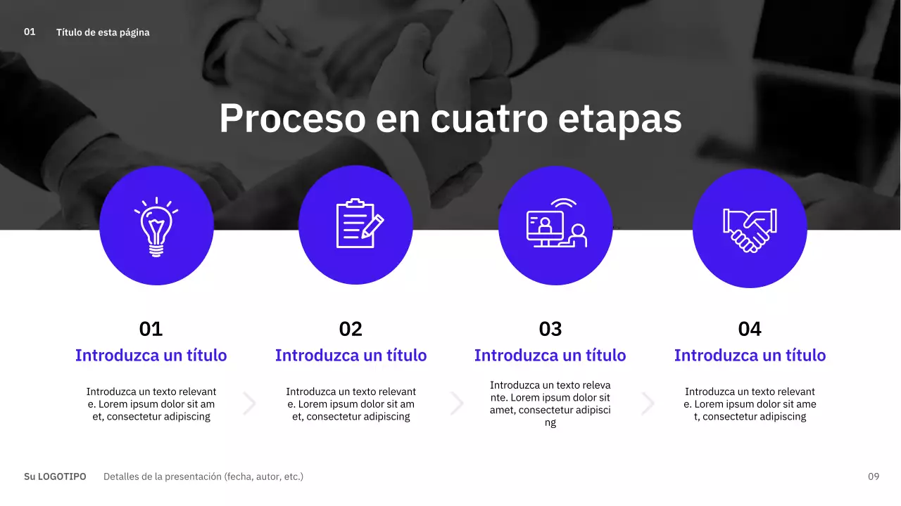 Trazados sencillos y variados en azul para planificar