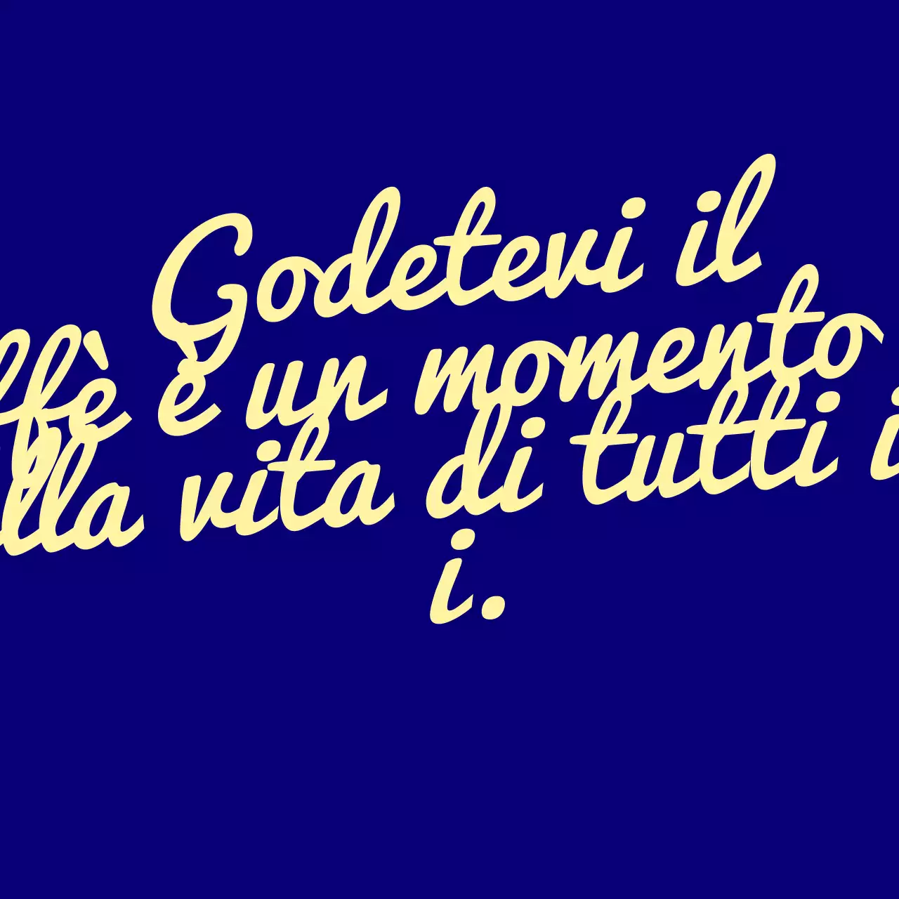 Caffè con concetto di tipografia lettering