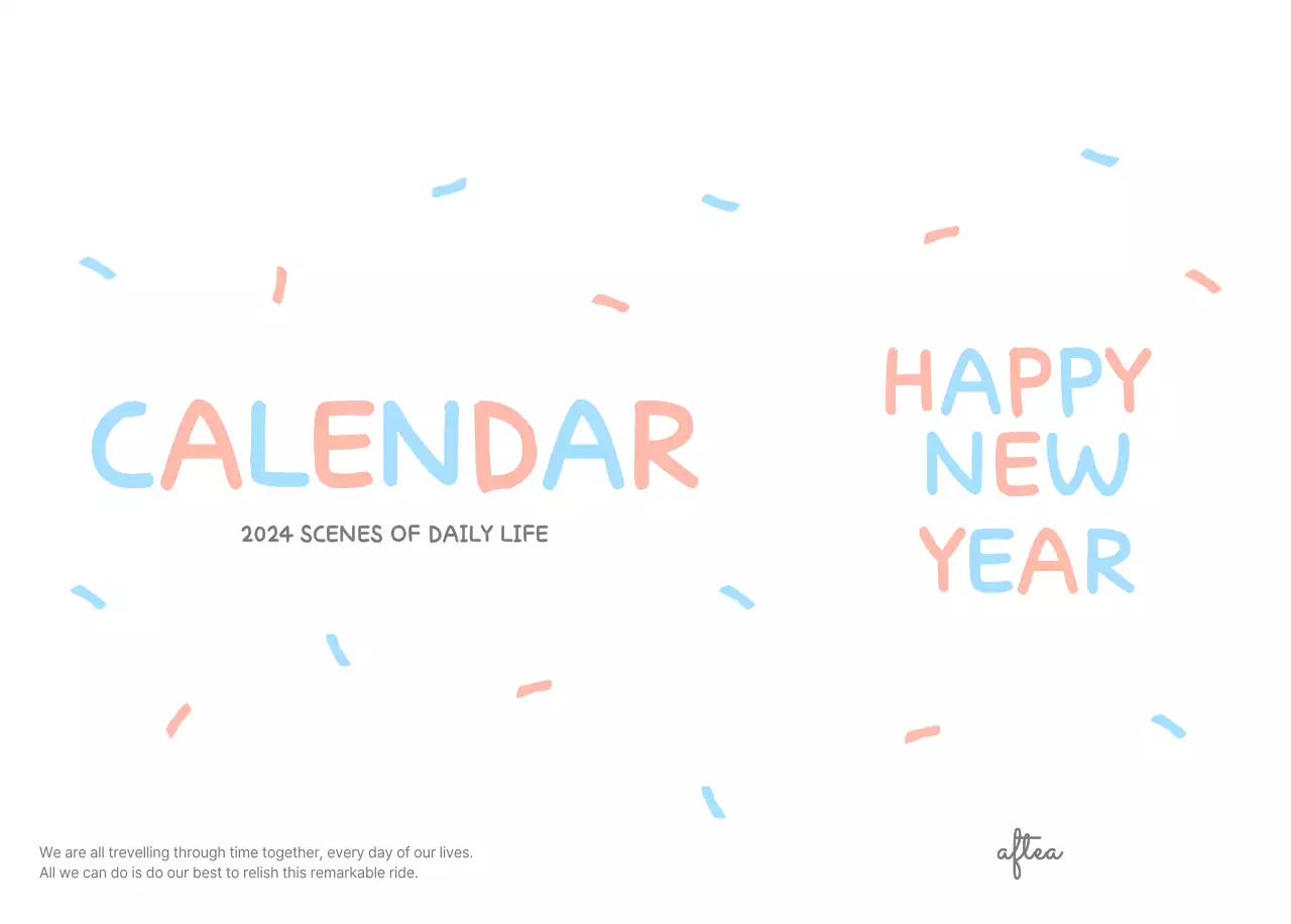 Cute calendars with cozy illustrations