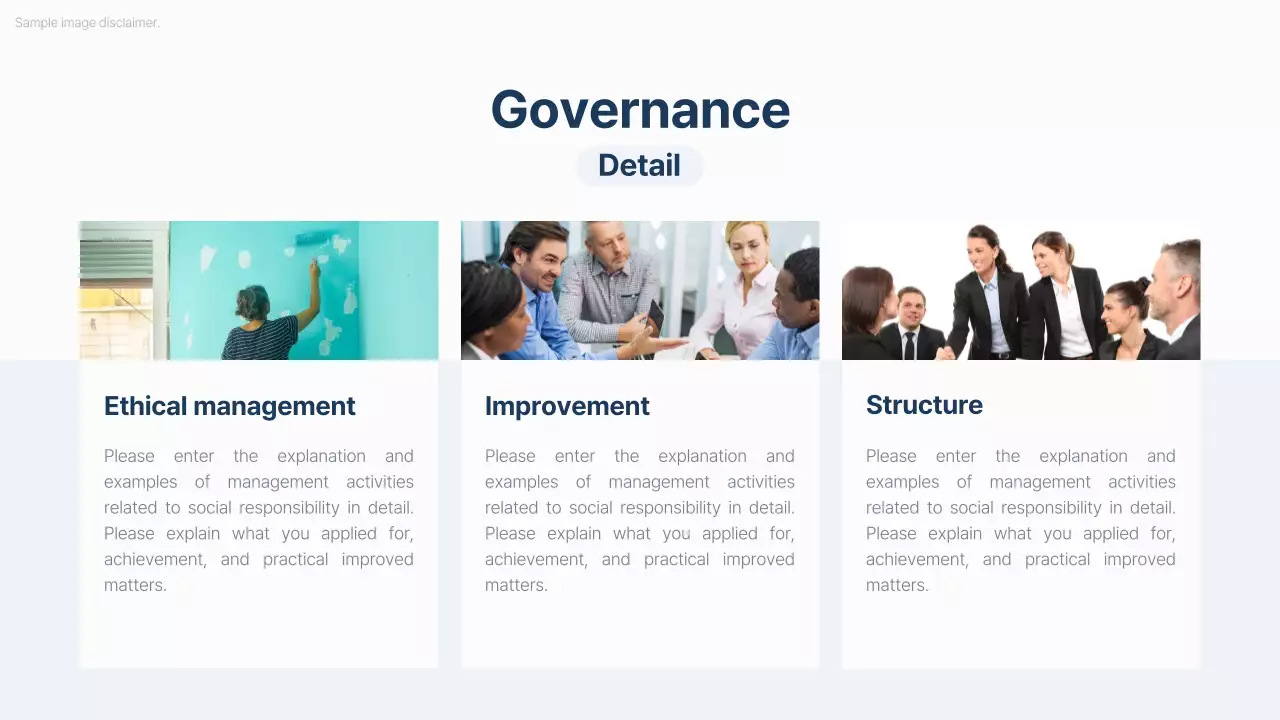 Blue Professional Esg Report Document Presentation