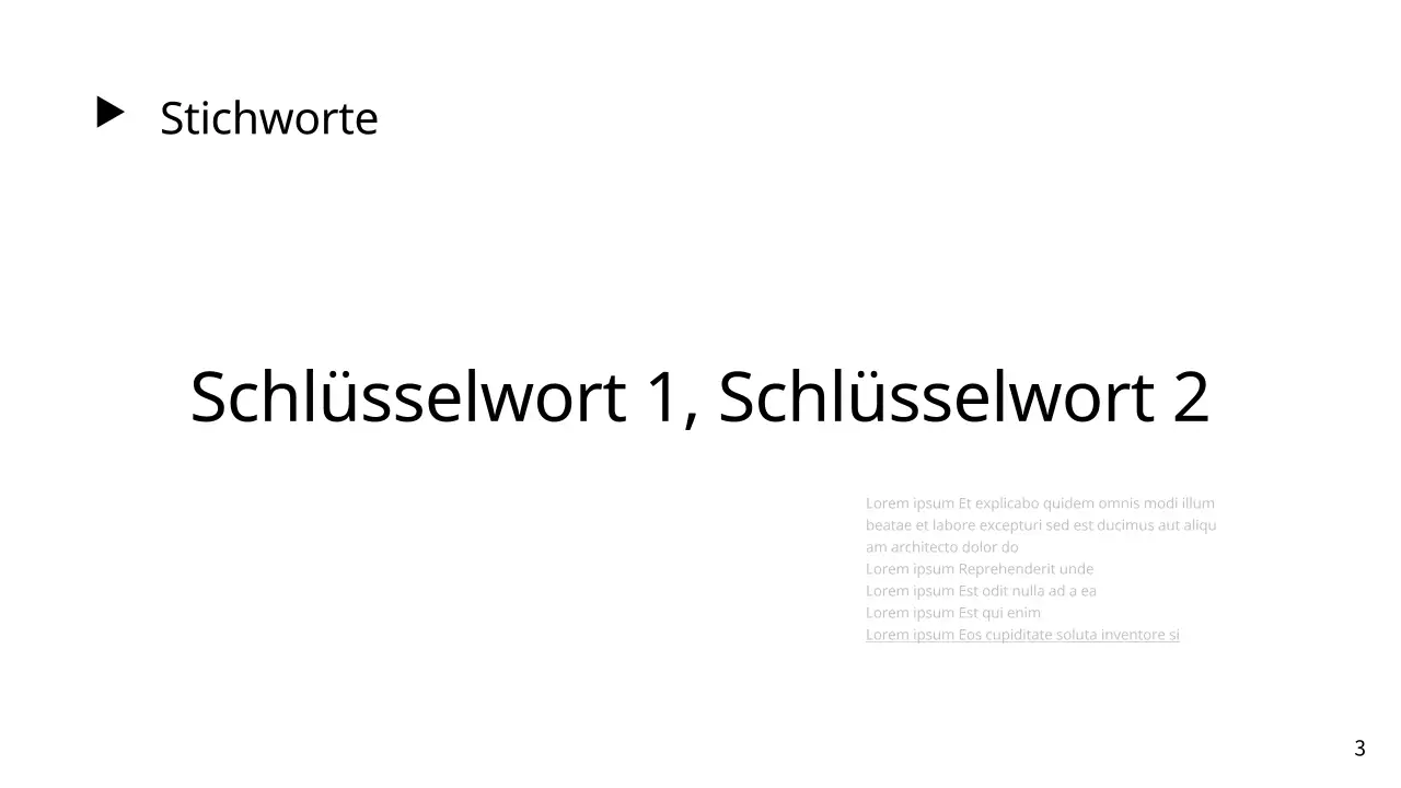 Ein weißer, einfacher Strategieberatungsbericht