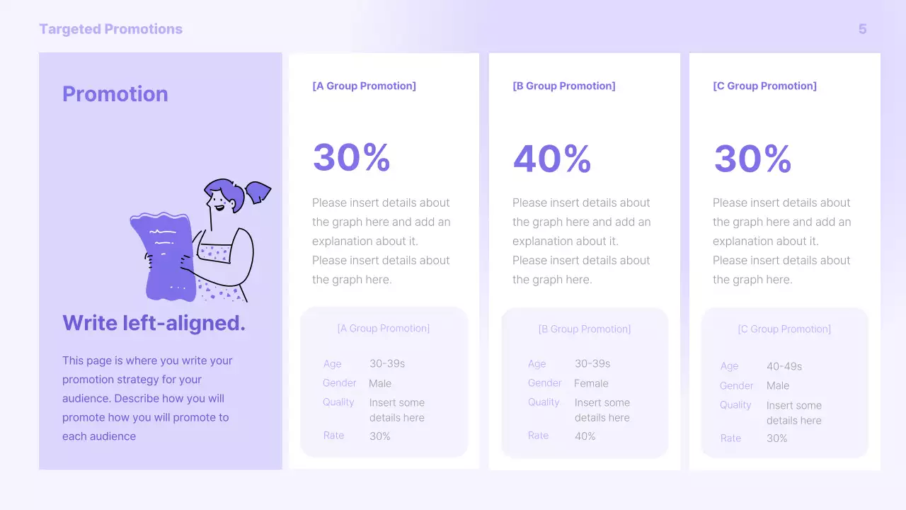 Purple Minimal Promotion Presentation
