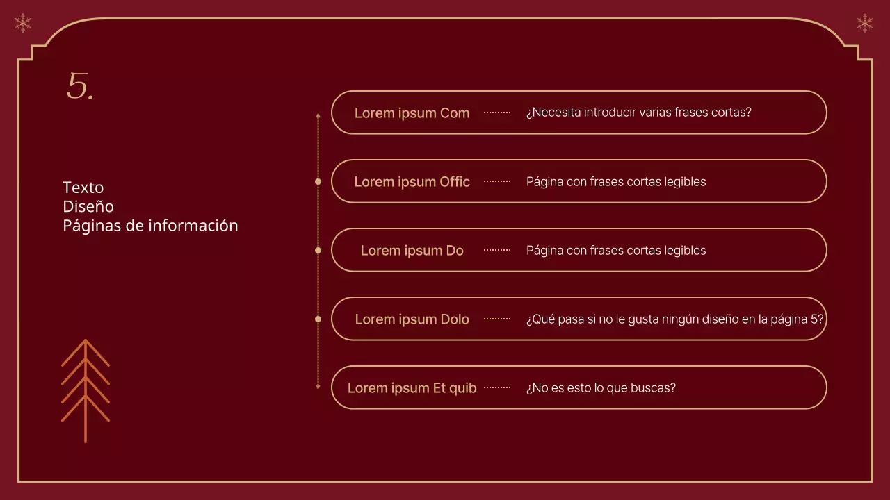 Un reportaje navideño clásico en rojo y beige