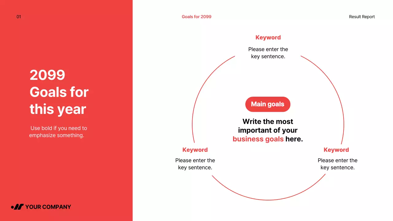 Red Modern Performance Report Presentation