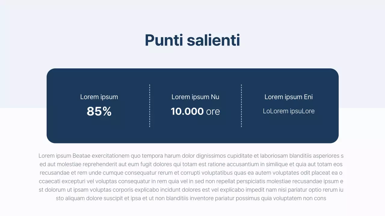 Un semplice rapporto ESG in blu navy e blu chiaro