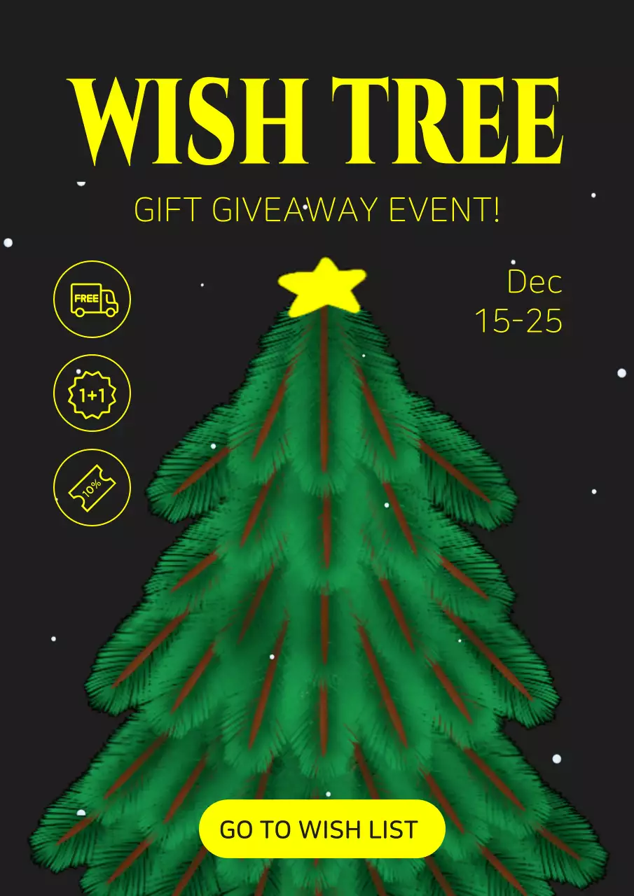 Green Modern Holiday Promotion Poster