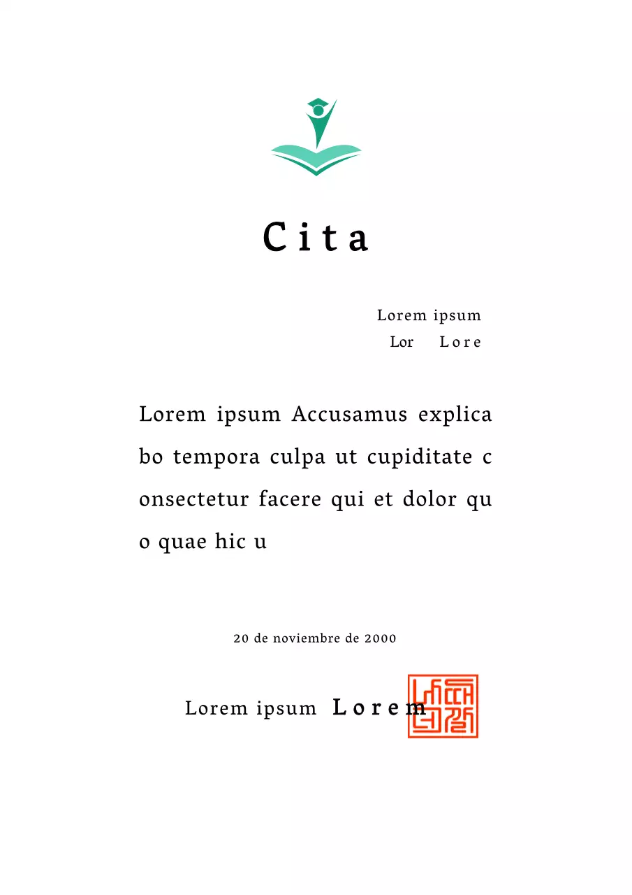 Citación diseño de color