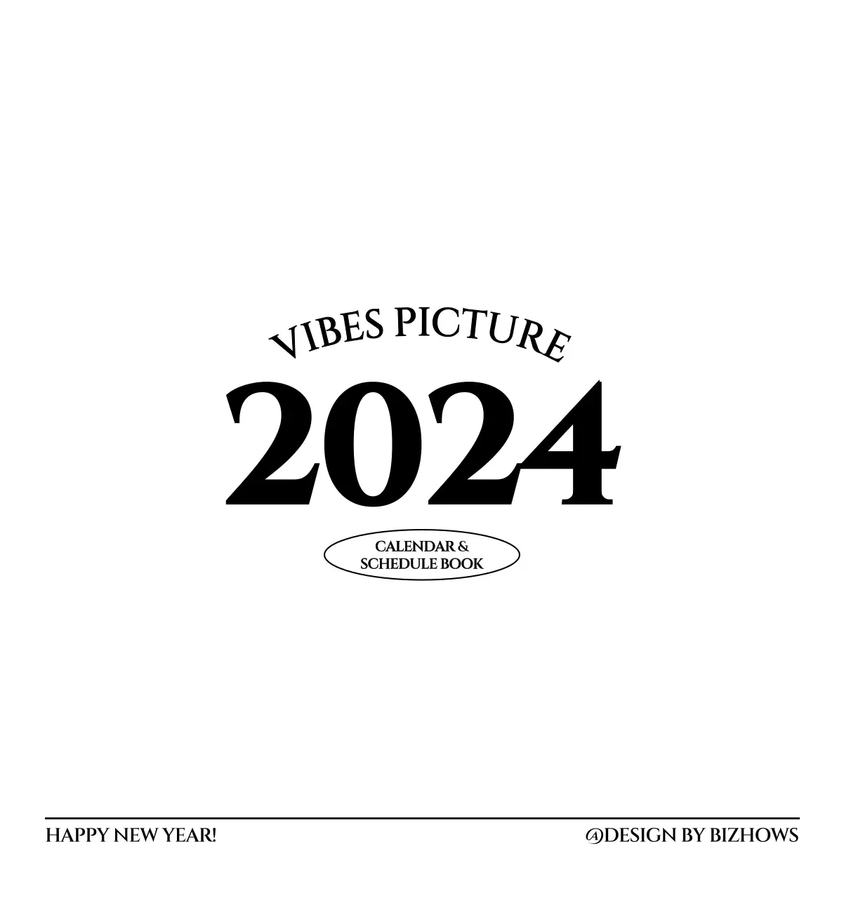 Simple style wall calendar with black and white emotional travel photography concept