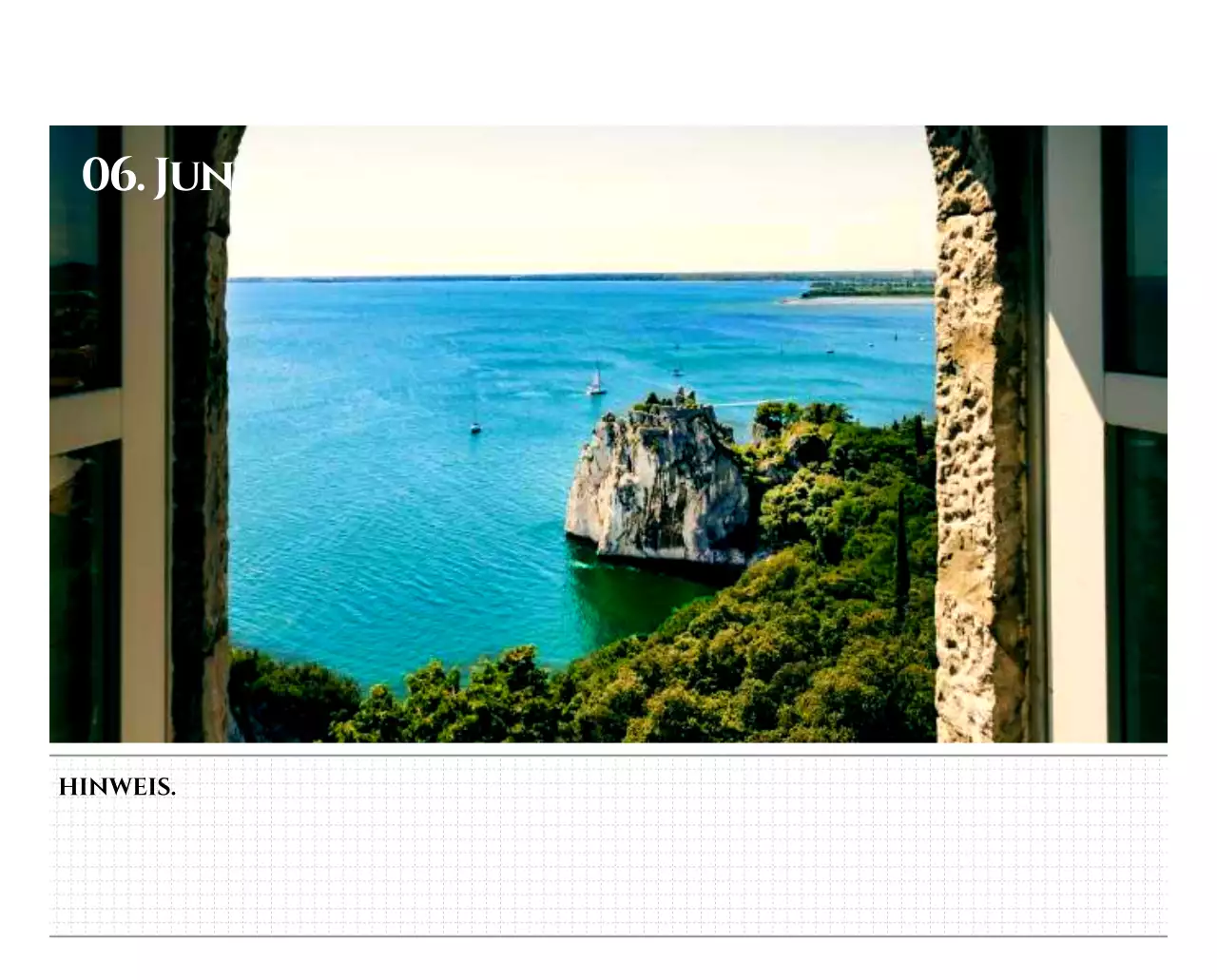 Einfacher Stil Wandkalender mit schwarz-weiß emotionalen Reisefotografie Konzept