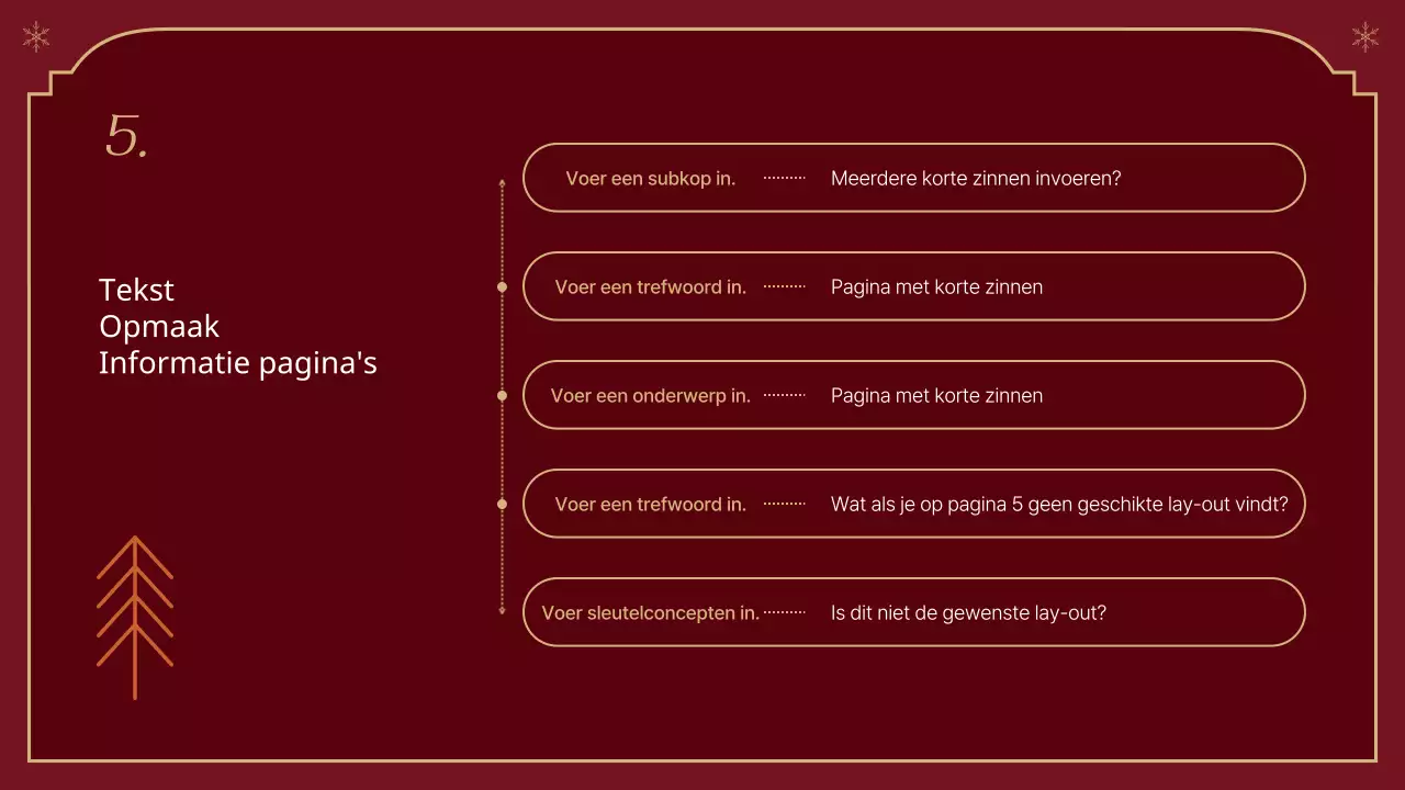 Een klassieke kerstreportage in rood en beige