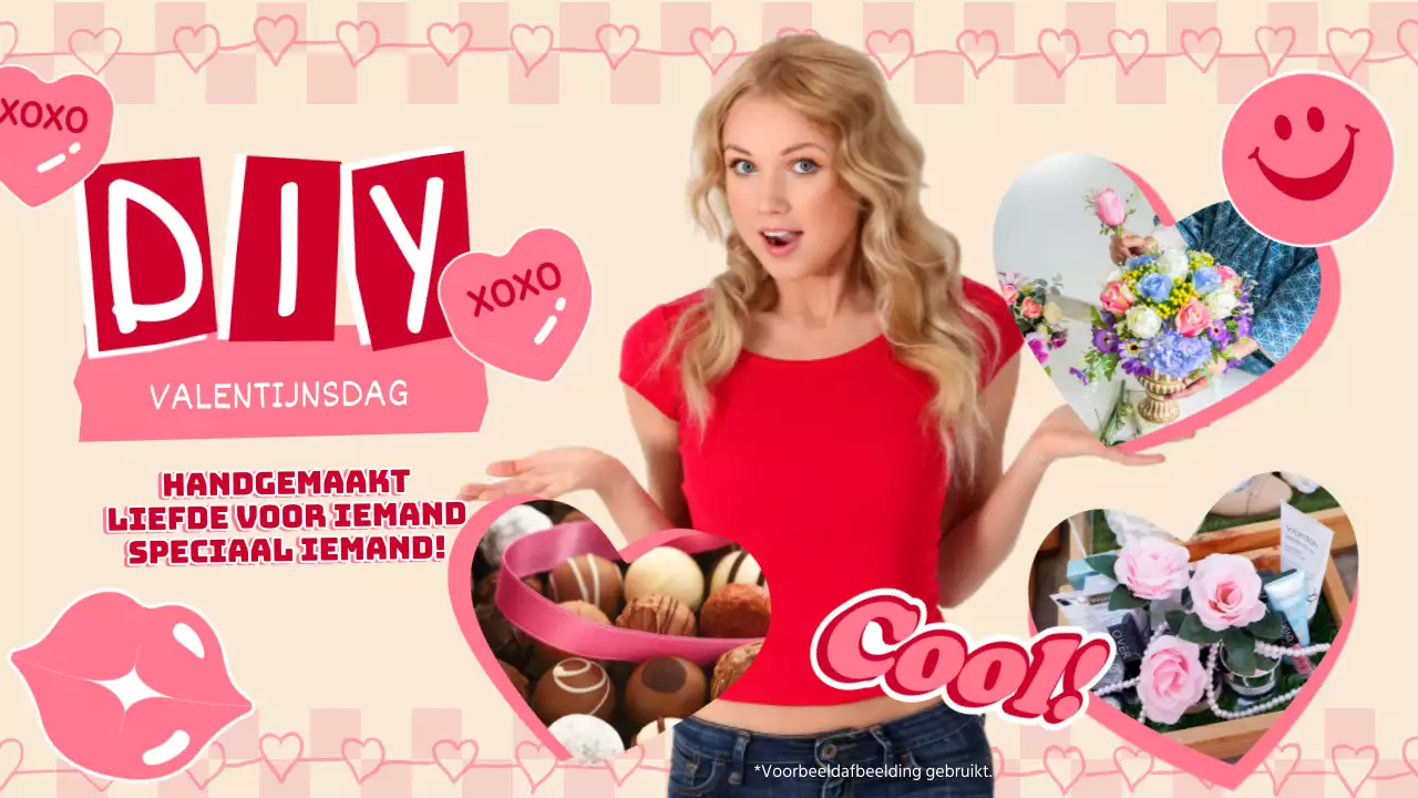 Roze en rode kitscherige DIY Valentijnscadeaugids