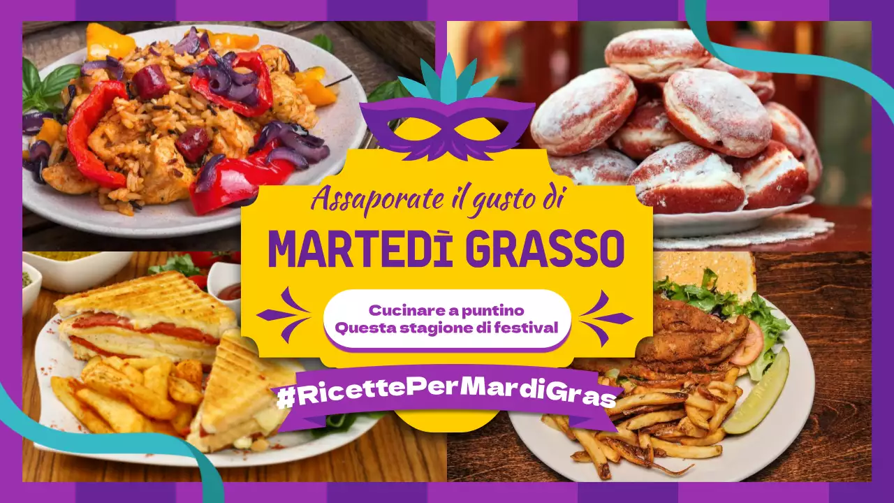 Ricette kitsch viola e gialle per il Martedì Grasso