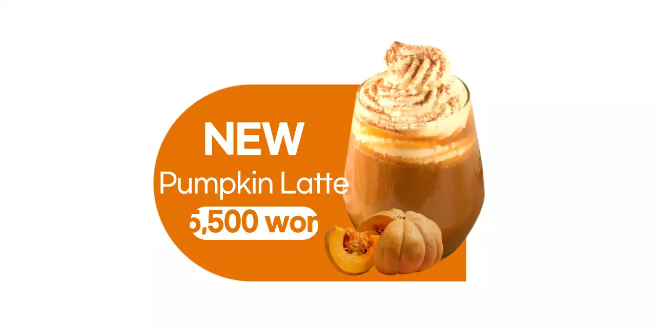 Promote your cafe menu with a clean-looking photo of your drinks