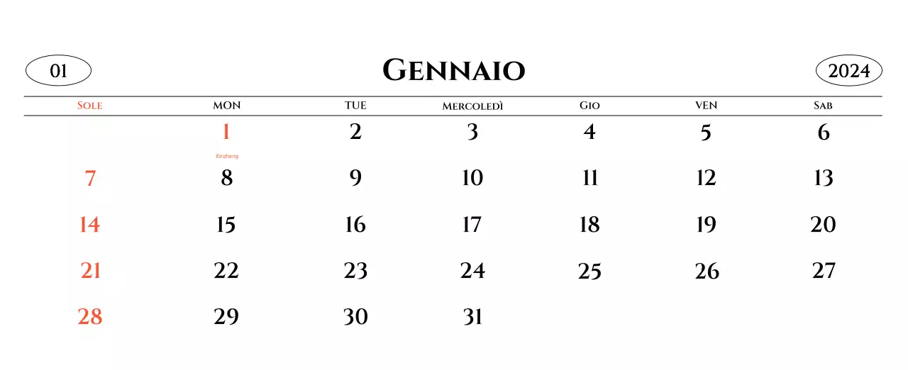 Calendario da parete in stile semplice con concetto di fotografia di viaggio emozionale in bianco e nero