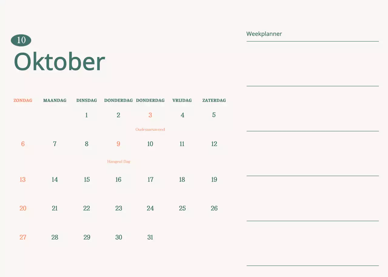 Cafékalender met aanbevelingen voor de drank van de maand