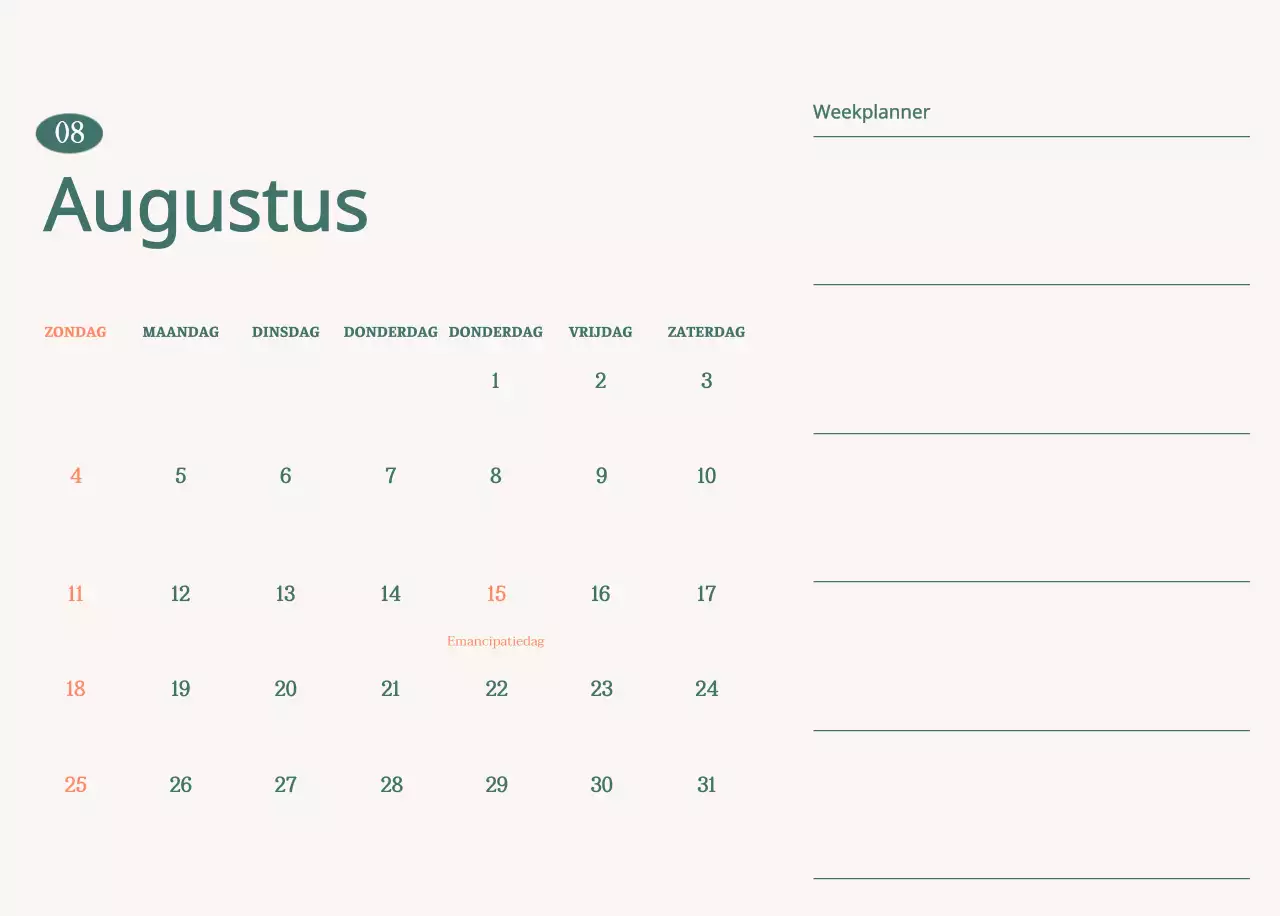 Cafékalender met aanbevelingen voor de drank van de maand