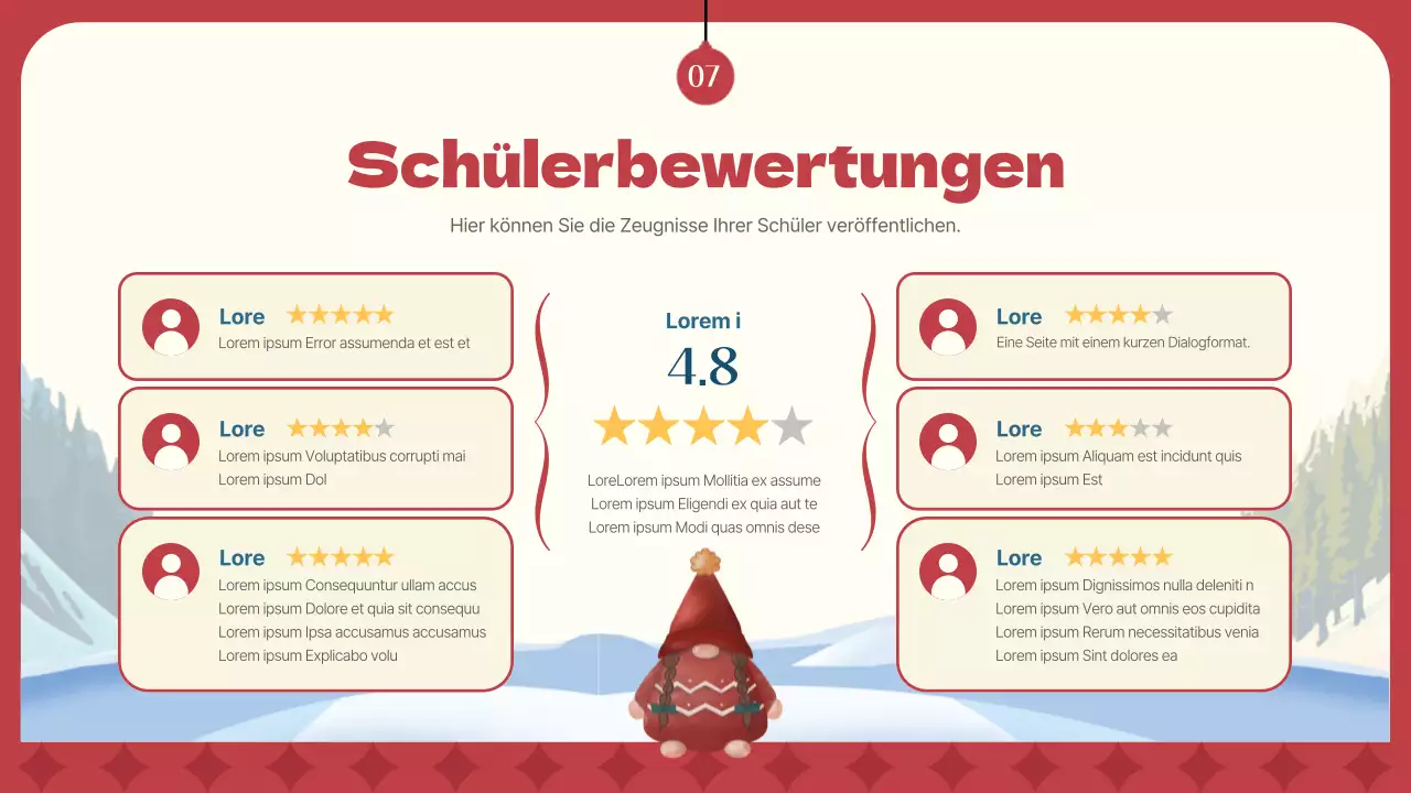 Eine Einführung in den Crashkurs für den Winter in Rot und Marineblau