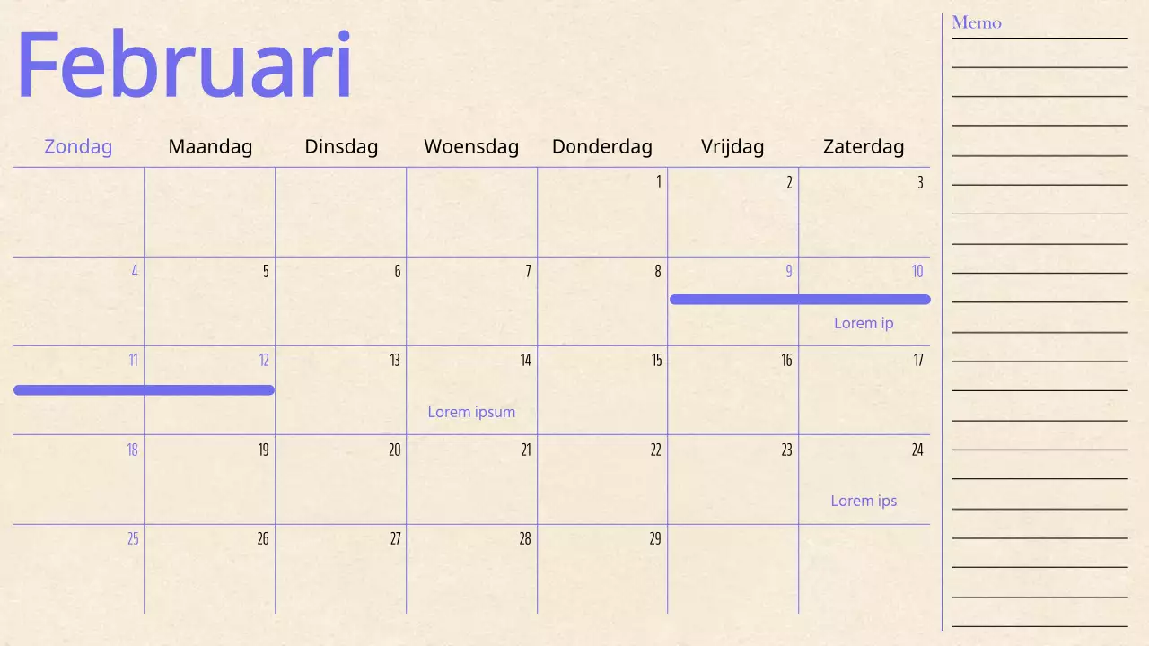 Een regenboog aan trendy kalenderplanners