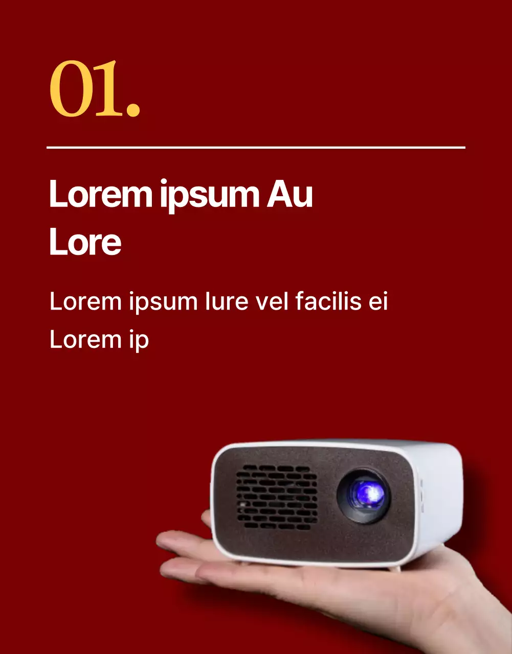 Rojo, simple descripción del producto electrónico