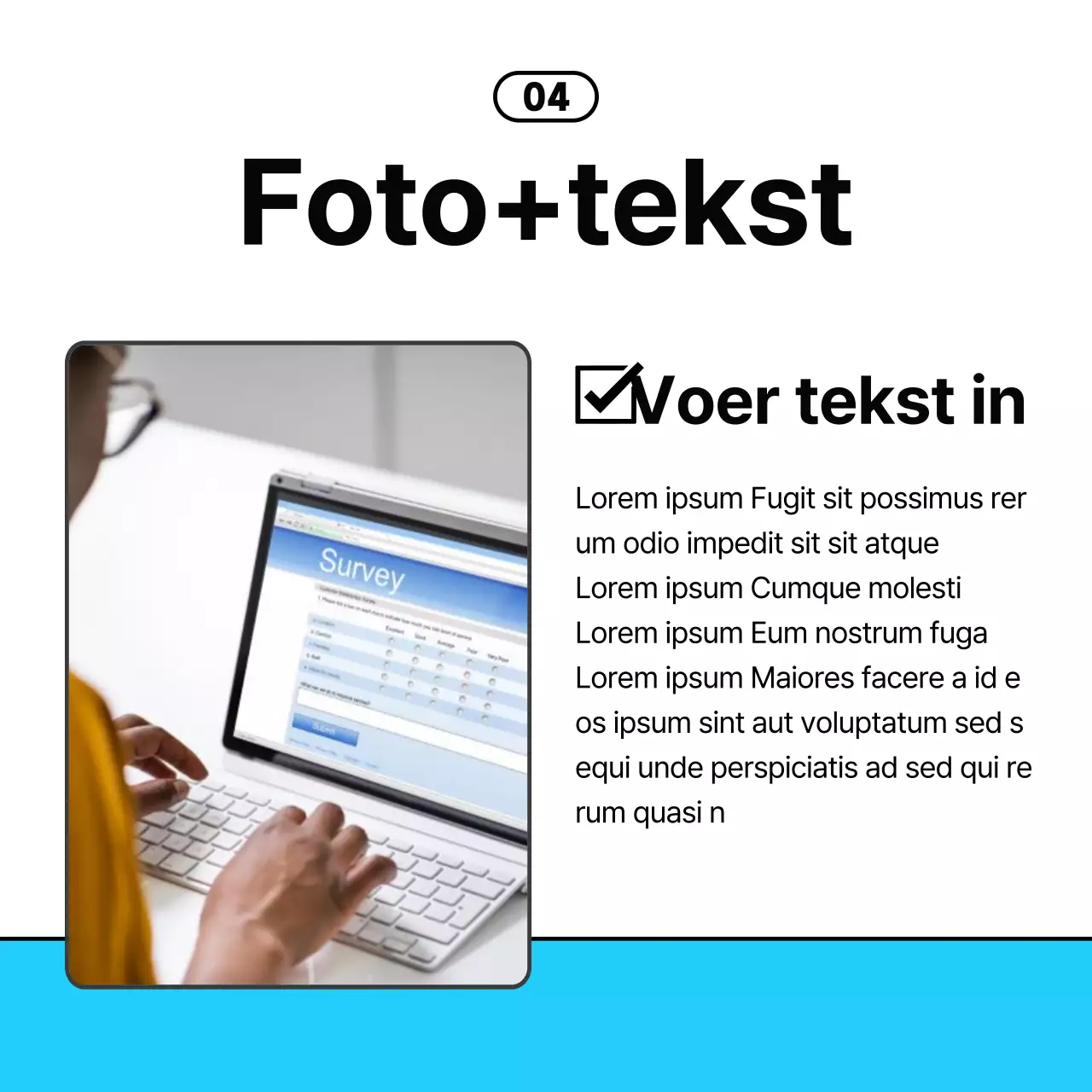  Eenvoudige zakelijke tips in lichtblauw en zwart