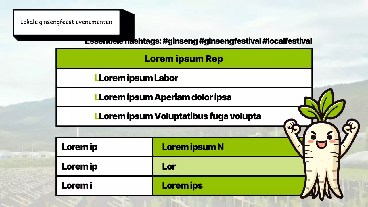 Een gids voor het groene, retro ginsengfestival