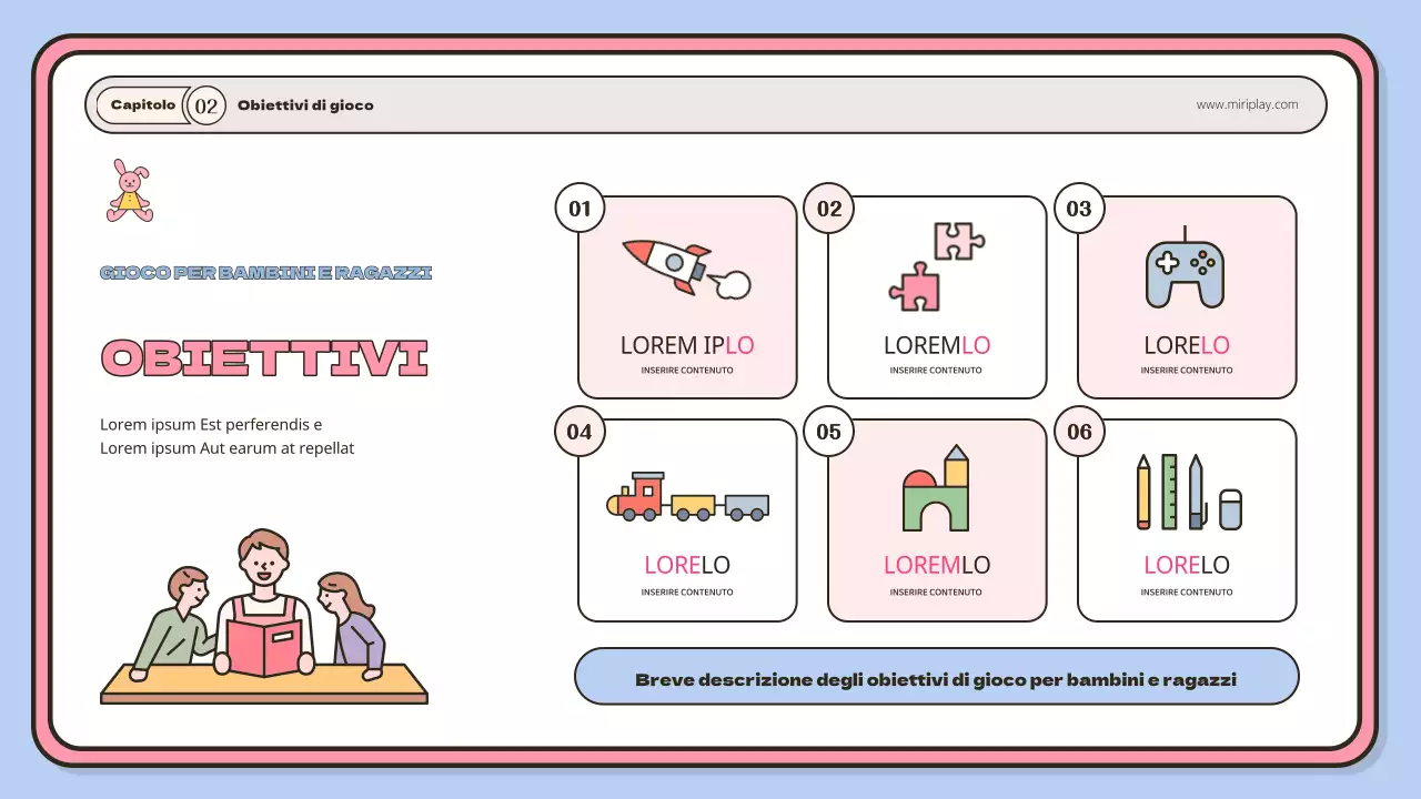 Una simpatica cartella per istruttori di bambini e bambine in azzurro e rosa.